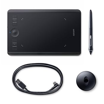 Wacom - ワコム Intuos Pro Small PTH-460/K0-D Wacom Intuos Pro Digital Graphic Drawing Tablet for Mac or